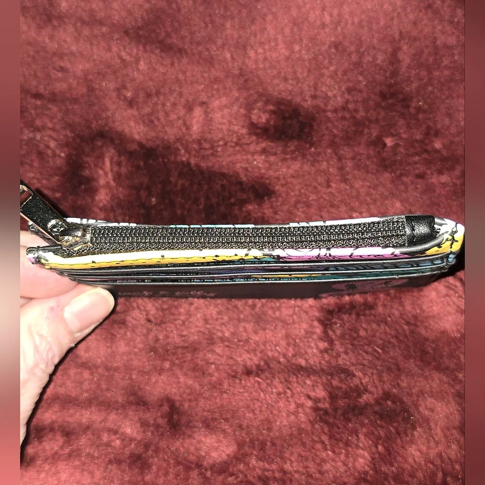 Nightmare Before Christmas Jack And Sally Card Holder With Zip Compartment NWOT - Picture 5 of 6